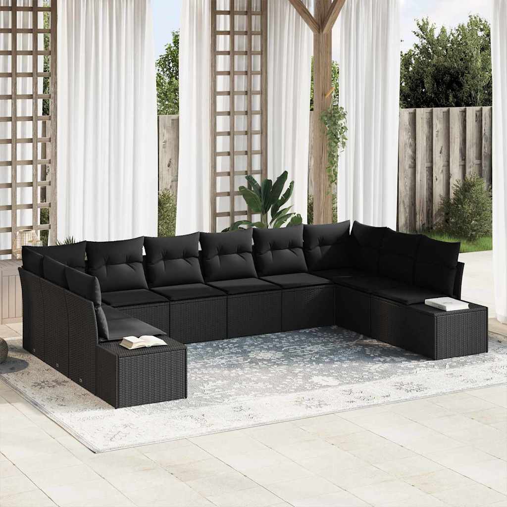 Tuinbankenset Met Kussen 10 Pcs Polyrattan