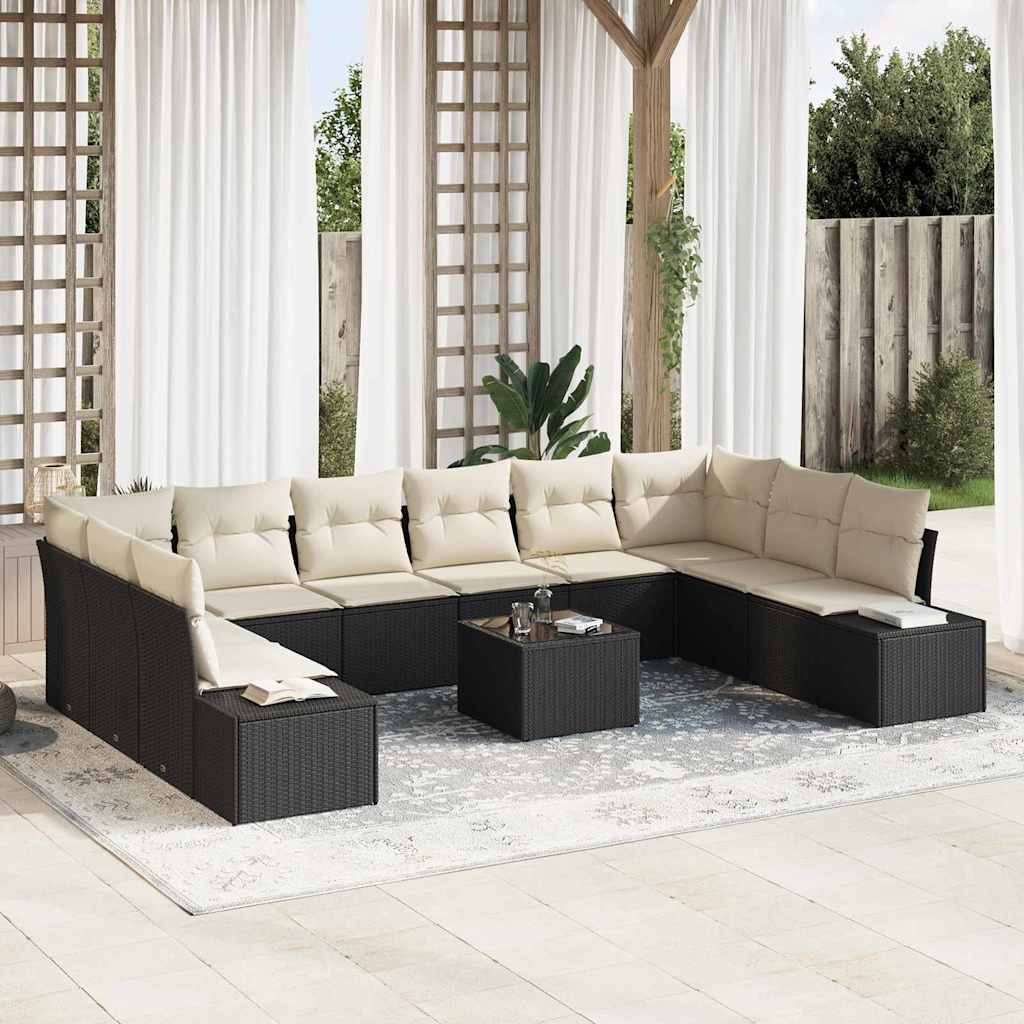 Tuinbankenset Met Kussen 10 Pcs Polyrattan