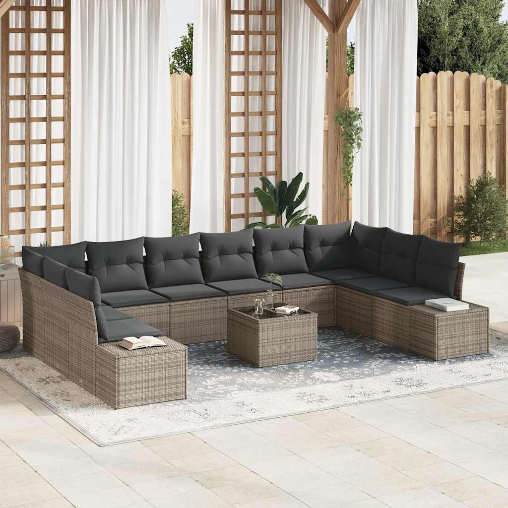 Tuinbankenset Met Kussen 10 Pcs Polyrattan