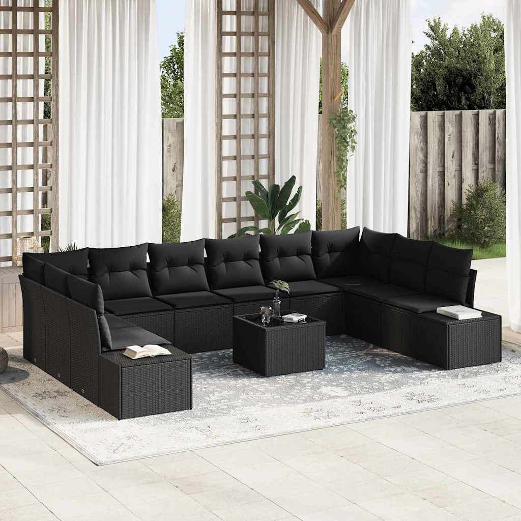 Tuinbankenset Met Kussen 10 Pcs Polyrattan