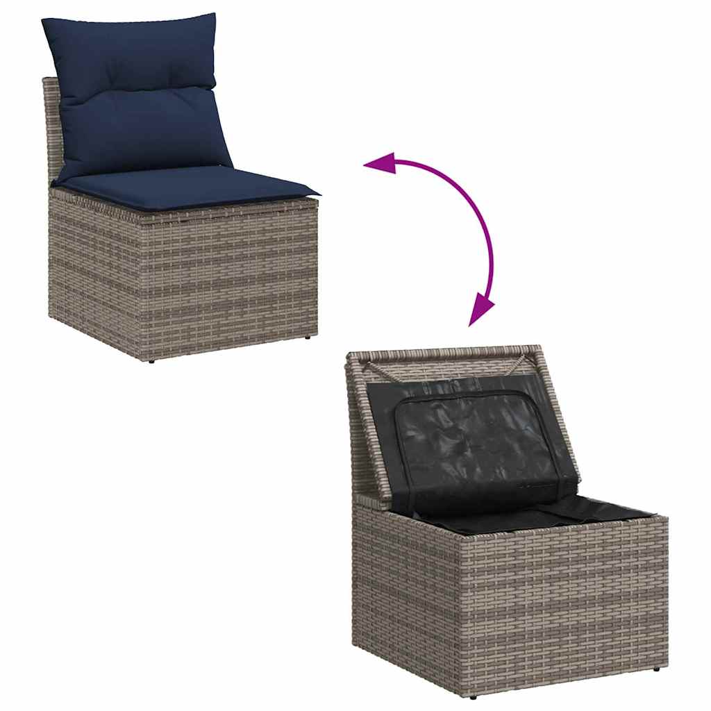 Tuinbankenset Met Opslag 5 Pcs Poly Rattan
