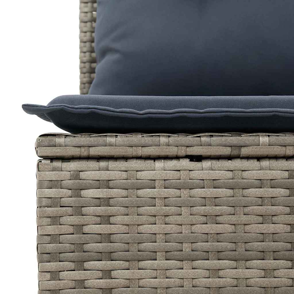 Tuinbankenset Met Opslag 7 Pcs Poly Rattan
