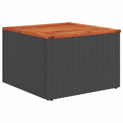 Tuinbankenset Met Opslag 8 Pcs En Crème Poly Rattan