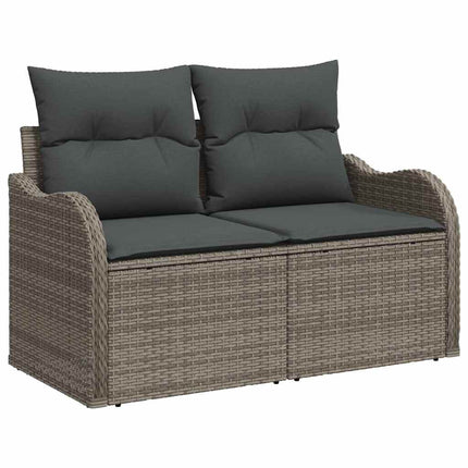 Tuinbankenset Met Opslag 6 Pcs Poly Rattan