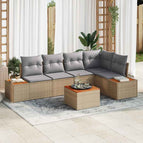 beige en lichtgrijs / met tafel