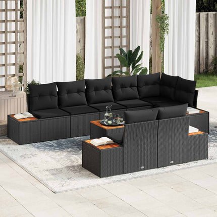 Tuinbankenset Met Kussen 8 Pcs En Crème Polyrattan