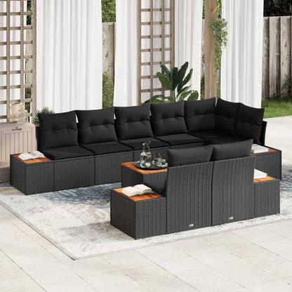 Tuinbankenset Met Kussen 8 Pcs En Crème Polyrattan