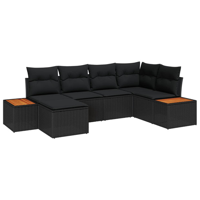 Tuinbankenset Met Kussen Met Opslag 7 Pcs Polyrattan