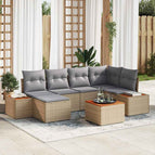beige en lichtgrijs / met tafel