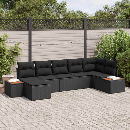 Tuinbankenset Met Kussen 8 Pcs En Crème Polyrattan
