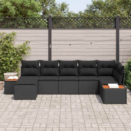Tuinbankenset Met Kussen Met Opslag 8 Pcs Polyrattan