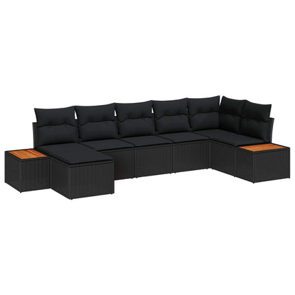 Tuinbankenset Met Kussen Met Opslag 8 Pcs Polyrattan