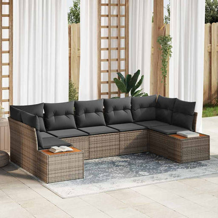 Tuinbankenset Met Kussen Met Opslag 7 Pcs Polyrattan