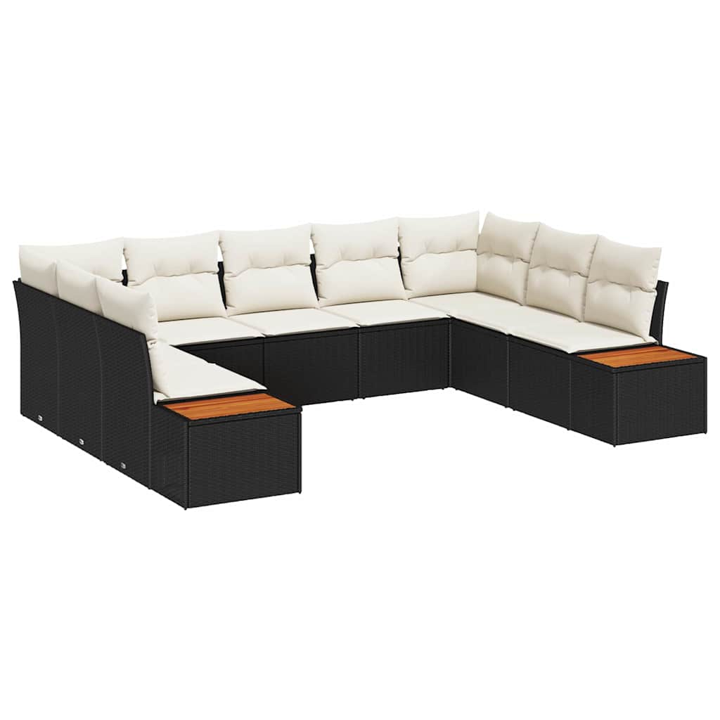 Tuinbankenset Met Kussen 5 Pcs En Crème Polyrattan