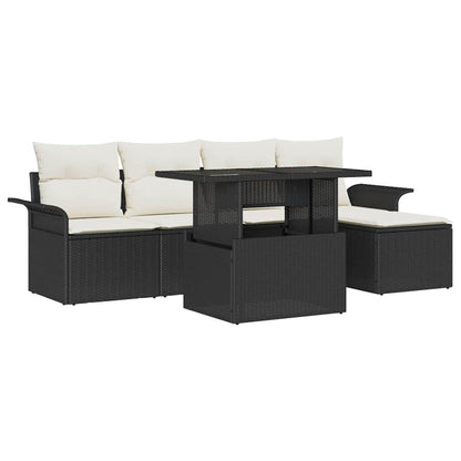 Tuin Sofa Set Met Kussen Met Opslag 8 Pcs Poly Riet