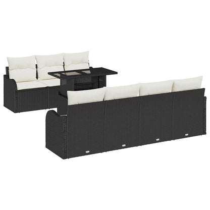 Tuin Sofa Set Met Kussen Met Opslag 8 Pcs Poly Rattan