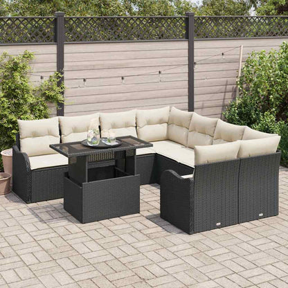 Tuinbankenset Met Kussen Met Kussen 9 Pcs Polyrattan