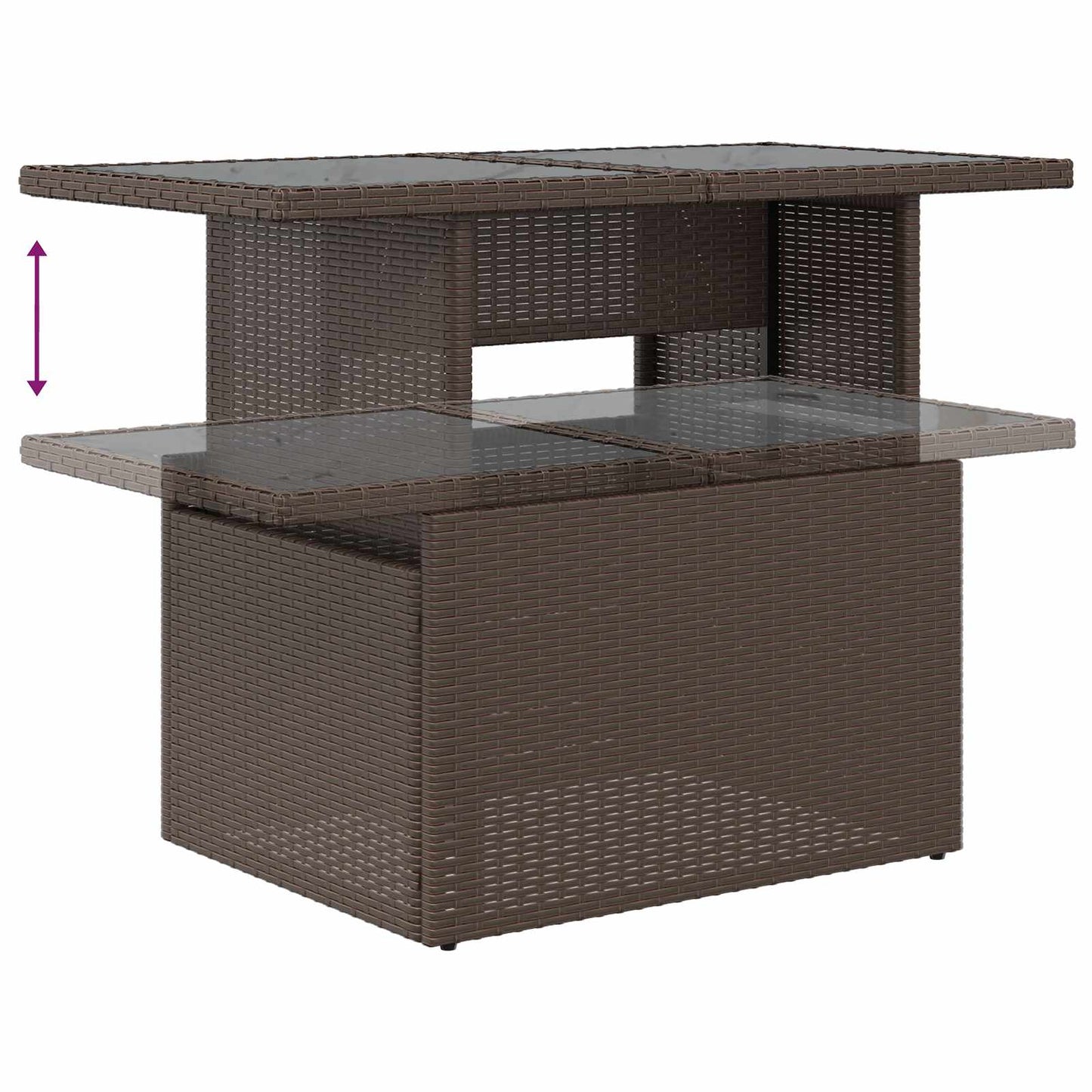 Tuin Sofa Set Met Kussen Met Kussen 6 Pcs Poly Rattan