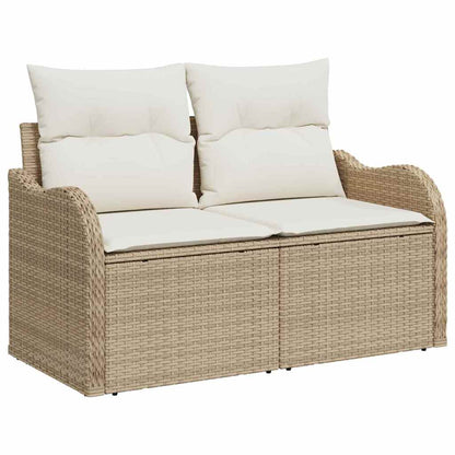 Tuin Sofa Set Met Kussen Met Opslag 7 Pcs Poly Riet