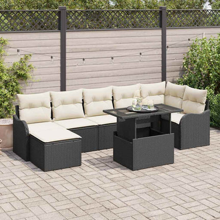 Tuin Sofa Set Met Kussen 8 Pcs Poly Rattan