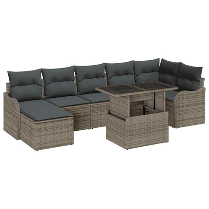Tuin Sofa Set Met Kussen 8 Pcs Poly Rattan
