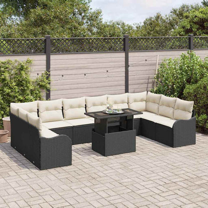 Tuin Sofa Set Met Kussen Met Kussen 11 Pcs Poly Rattan