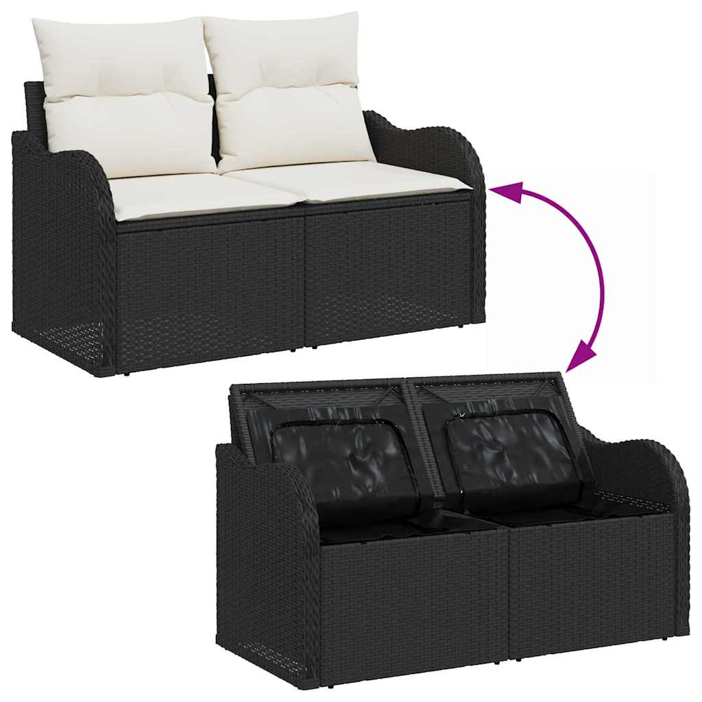 Tuin Sofa Set Met Kussen Met Kussen 11 Pcs Poly Rattan