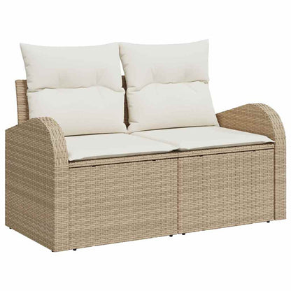 Tuin Sofa Set Met Kussen Met Opslag 9 Pcs Poly Rattan