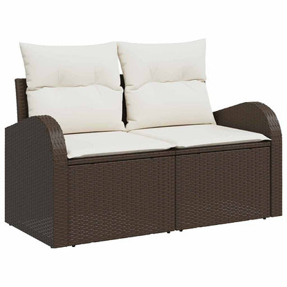 Tuin Sofa Set Met Kussen Met Opslag 5 Pcs Poly Riet