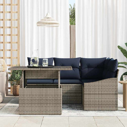 Tuin Sofa Set Met Kussen Met Opslag 5 Pcs