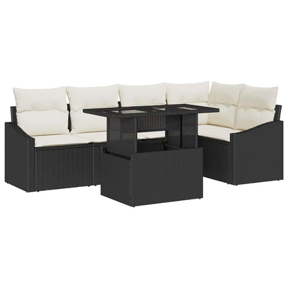 Tuin Sofa Set Met Kussen Met Opslag 6 Pcs En Crème