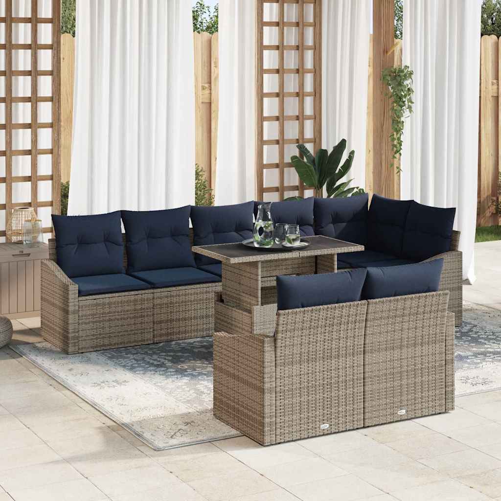 Tuin Sofa Set Met Kussen Met Opslag 9 Pcs