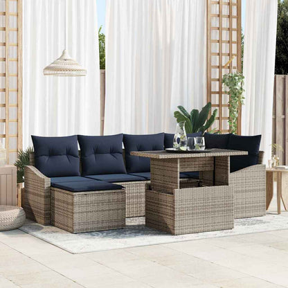 Tuin Sofa Set Met Kussen Met Opslag 7 Pcs