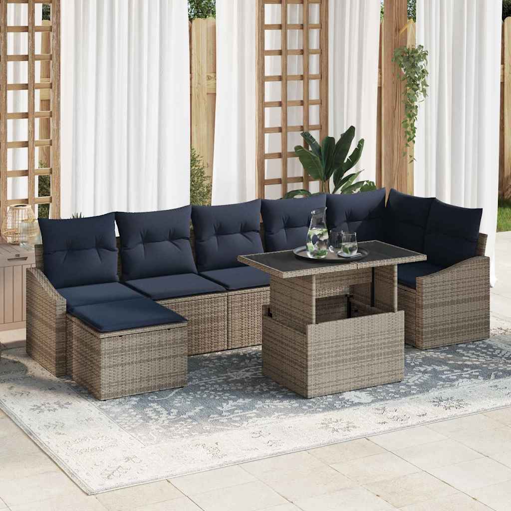 Tuin Sofa Set Met Kussen Met Opslag 8 Pcs