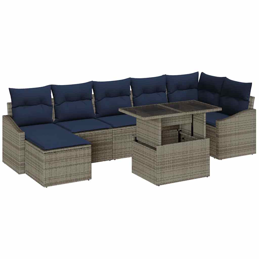Tuin Sofa Set Met Kussen Met Opslag 8 Pcs