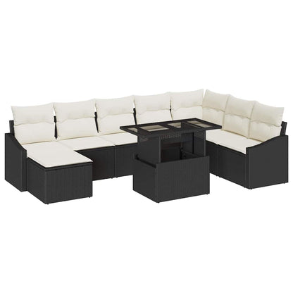 Tuin Sofa Set Met Kussen Met Opslag 9 Pcs En Crème