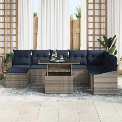 Tuin Sofa Set Met Kussen Met Opslag 9 Pcs