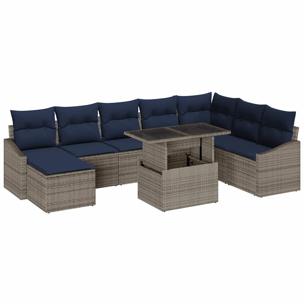 Tuin Sofa Set Met Kussen Met Opslag 9 Pcs