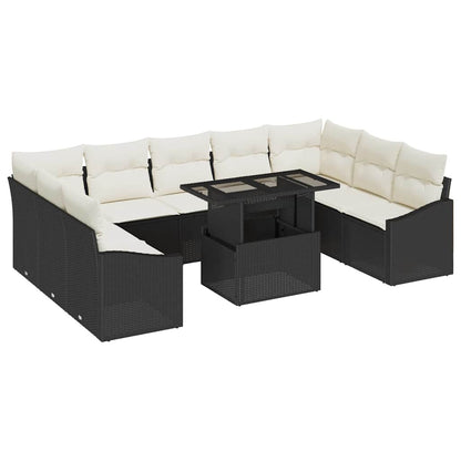 Tuin Sofa Set Met Kussen Met Opslag 10 Pcs En Crème