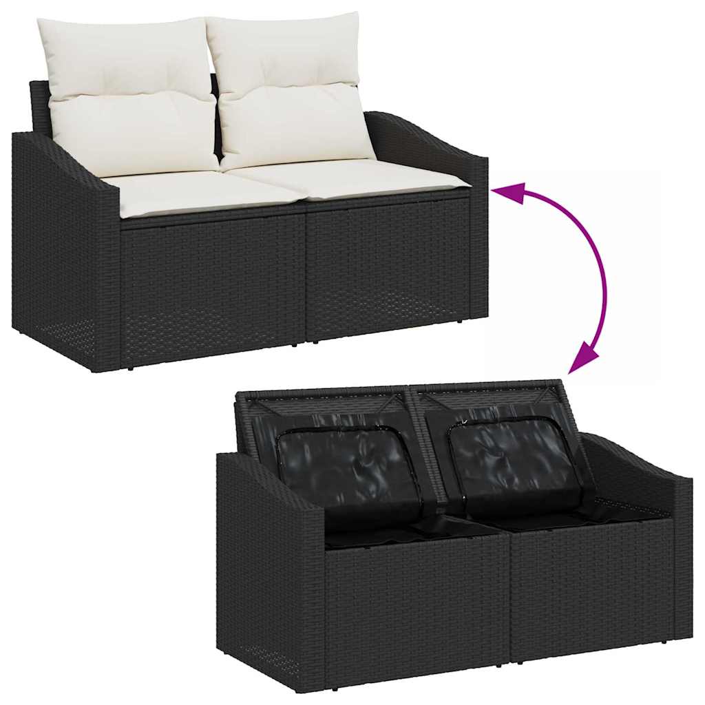 Tuin Sofa Set Met Kussen Met Opslag 10 Pcs En Crème