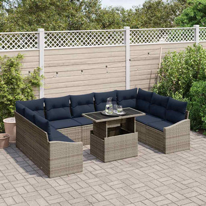 Tuin Sofa Set Met Kussen Met Opslag 10 Pcs