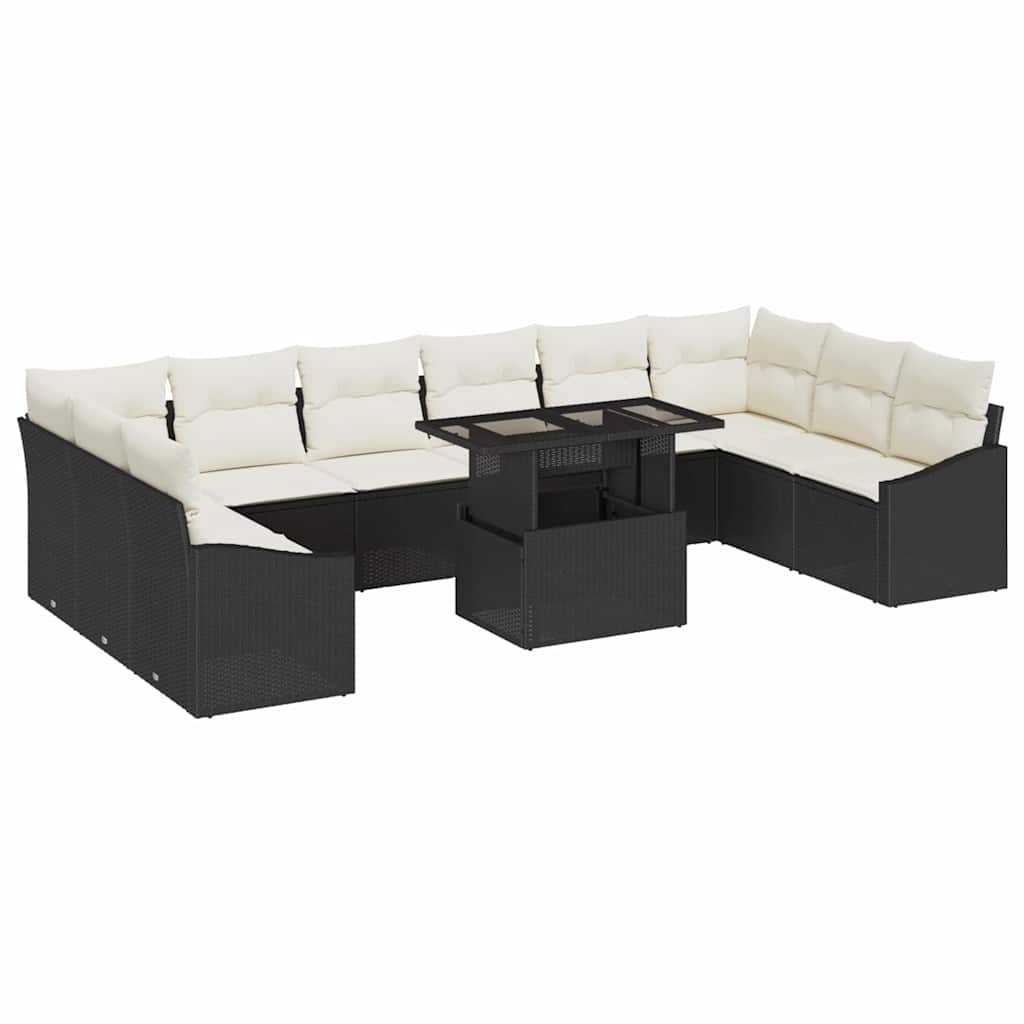 Tuin Sofa Set Met Kussen Met Opslag 11 Pcs En Crème