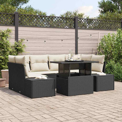 Tuin Sofa Set Met Kussen 7 Pcs En Crème