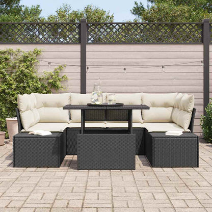 Tuin Sofa Set Met Kussen 7 Pcs En Crème