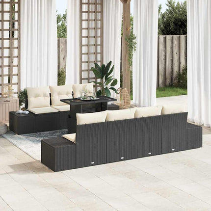 Tuin Sofa Set Met Kussen 8 Pcs Licht Grijs En Donker Grijs