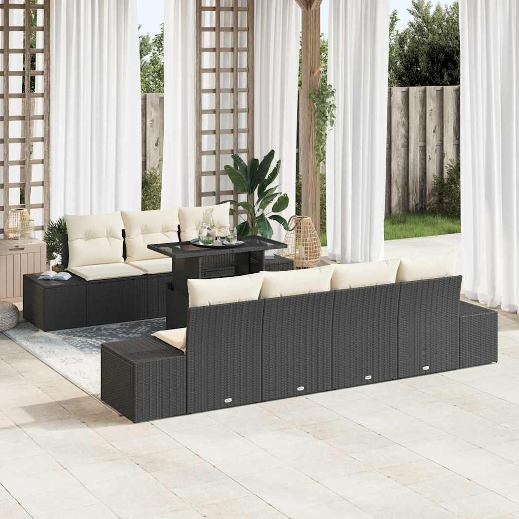 Tuin Sofa Set Met Kussen 8 Pcs En Crème