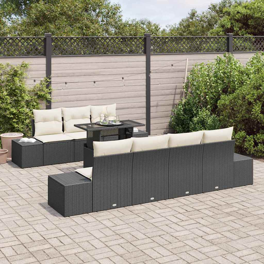 Tuin Sofa Set Met Kussen 8 Pcs En Crème