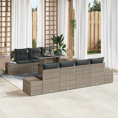 Tuin Sofa Set Met Kussen 8 Pcs En Crème
