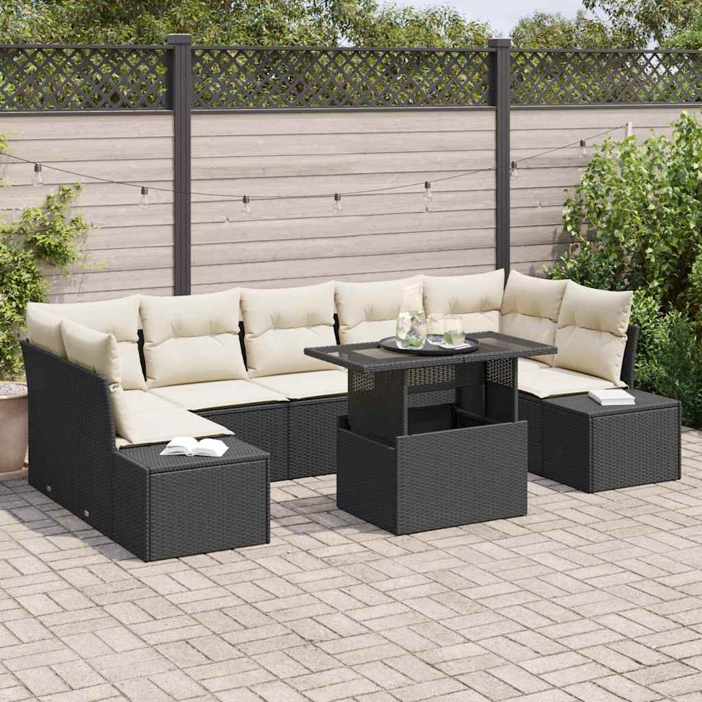 Tuin Sofa Set Met Kussen 8 Pcs En Crème