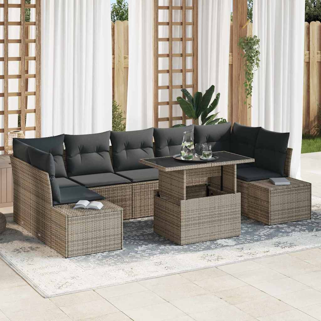 Tuin Sofa Set Met Kussen 8 Pcs En Crème